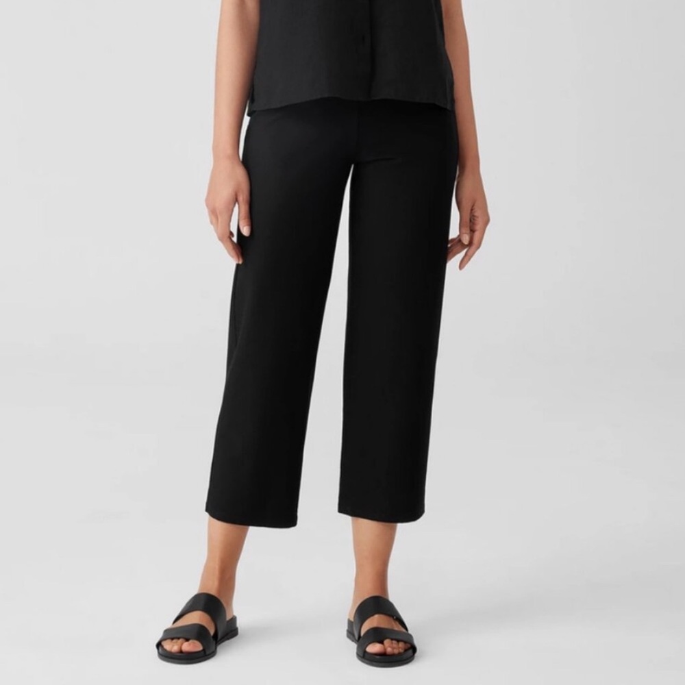 Eileen Fisher Stretch Crepe Crop